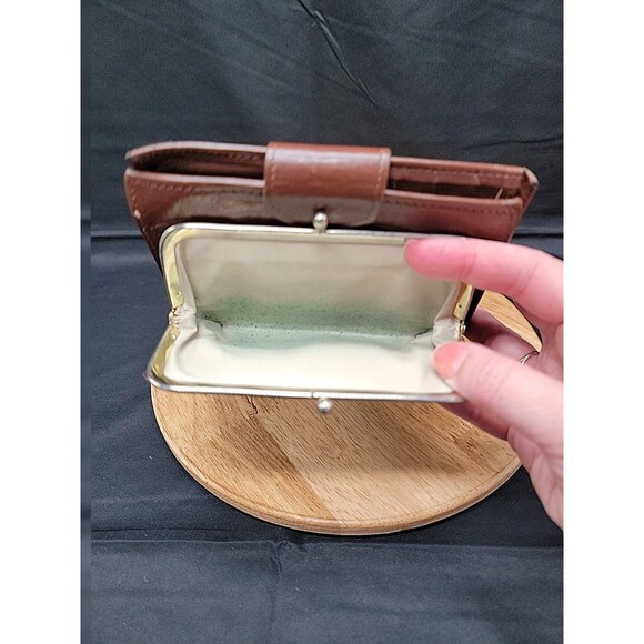 Vintage Princess Gardner Brown Leather Wallet 4x5.5 - Picture 6 of 8